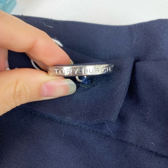 Tory Burch Navy Blue Sailor Style Pants Trousers Women's Size 2 - Picture 7 of 9